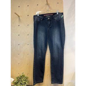 Standard & Practices Dark Blue Denim Straight Leg Jeans Size 14